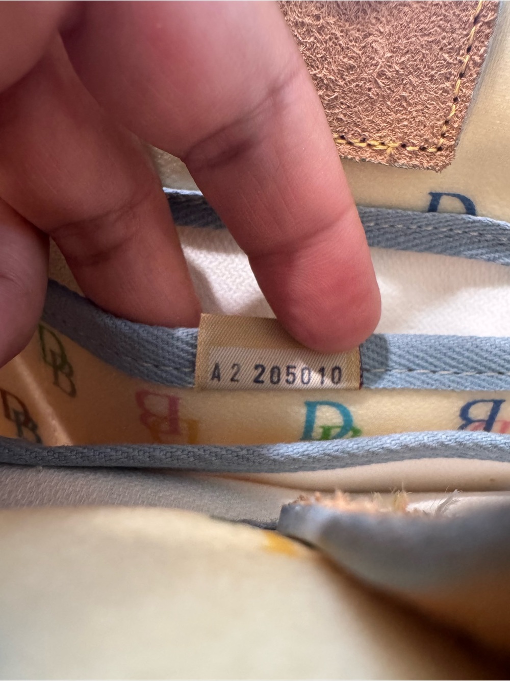 Dooney & Bourke Vintage Y2K Rainbow Satchel Tote Monogram It Girl - Picture 11 of 13